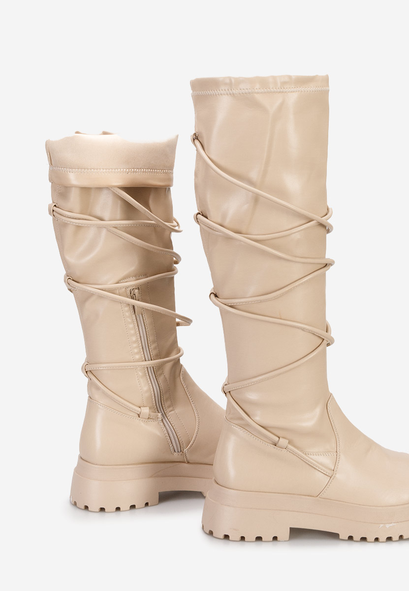 Ψηλές μπότες Cazorla μπεζ