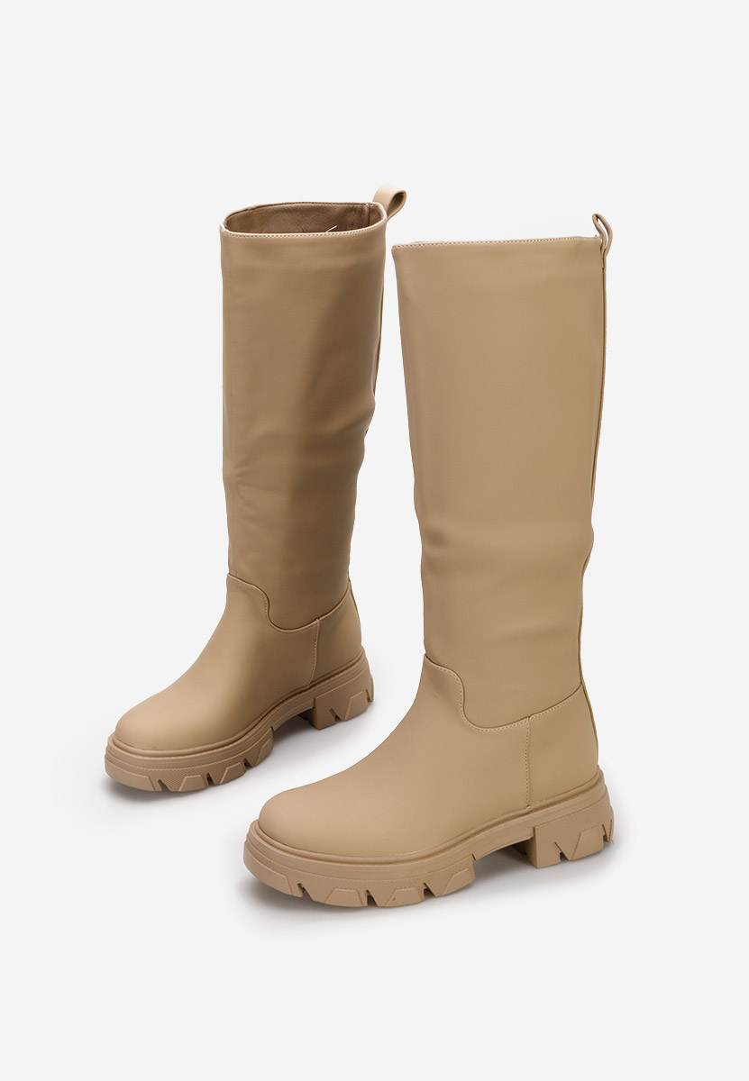 Γυναικείες μποτες Fatima Χακι