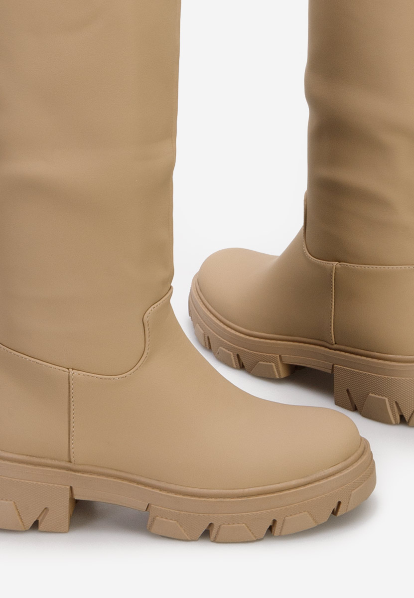 Γυναικείες μποτες Fatima Χακι