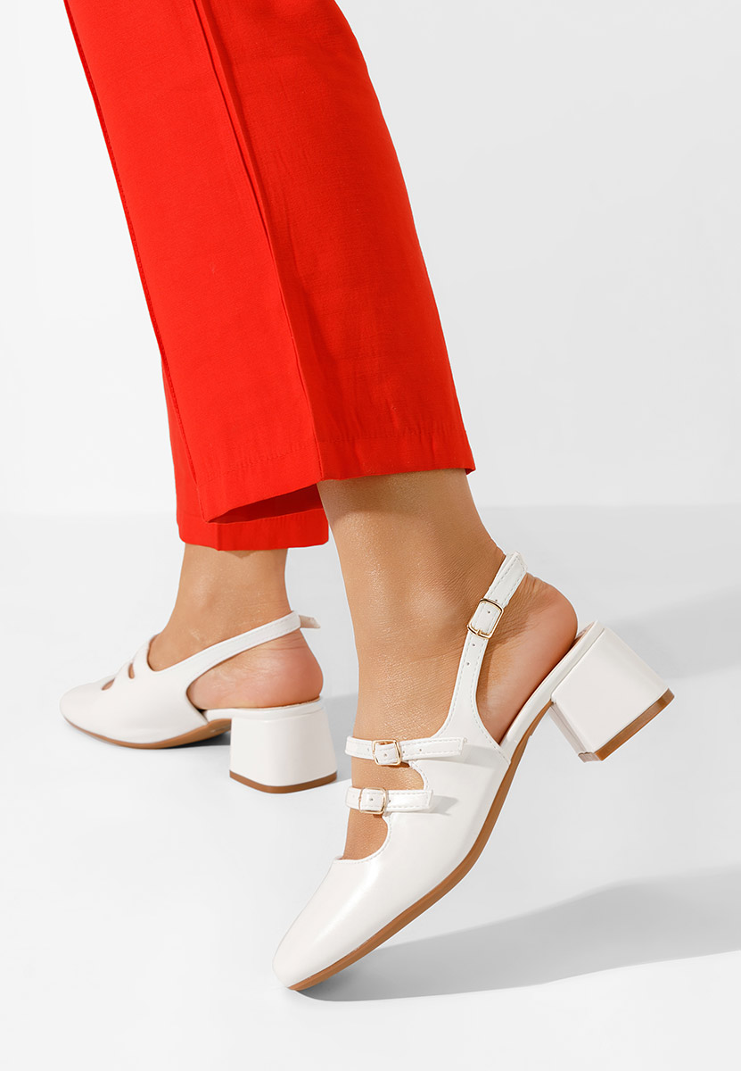 Γόβες slingback Sivida λευκά