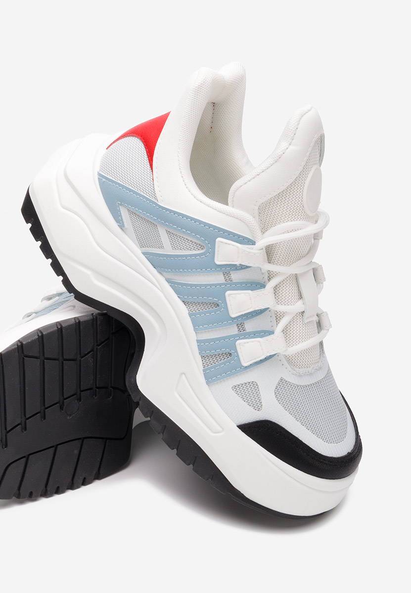 Sneakers με πλατφόρμα Alessia B λευκά