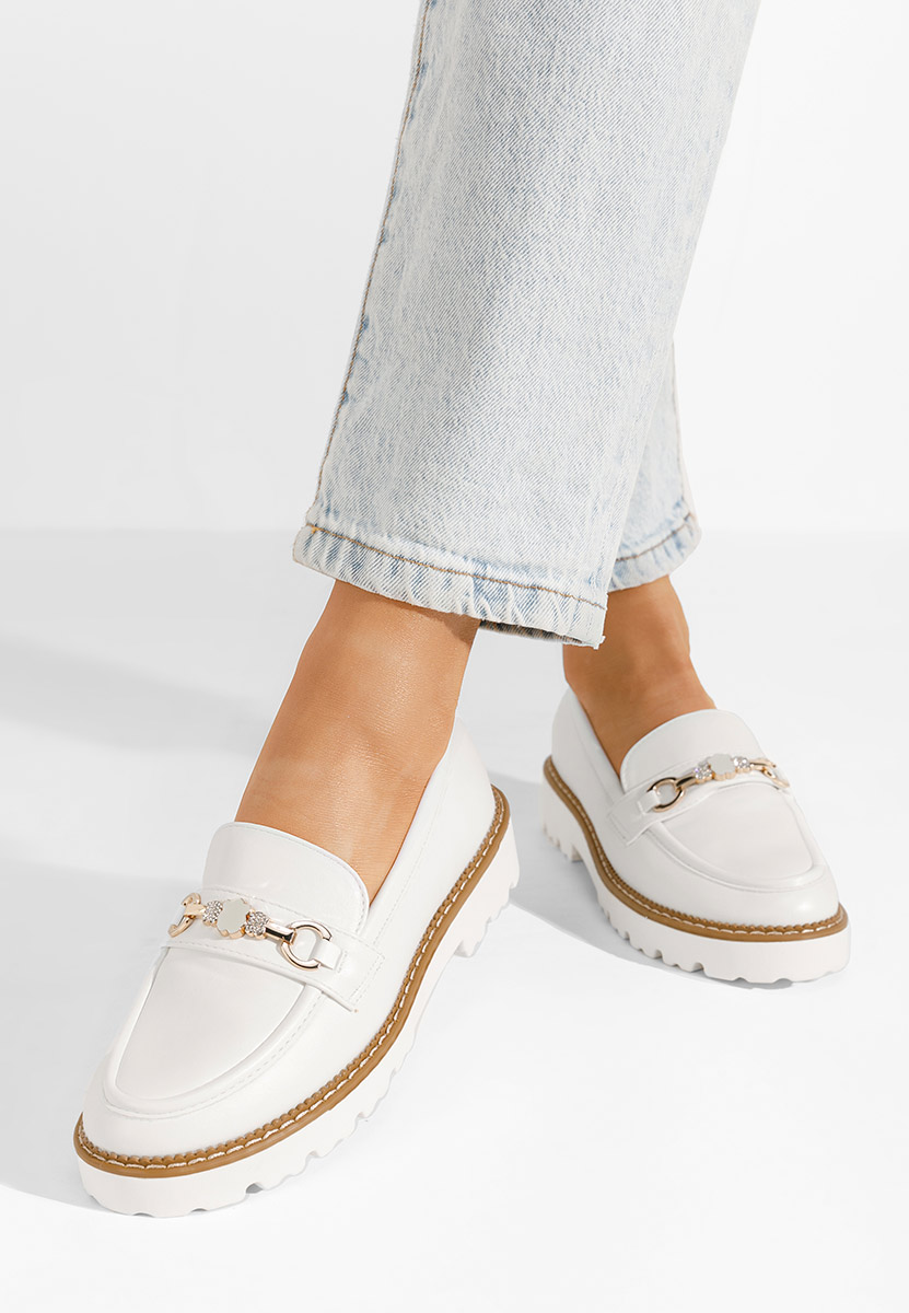 Loafers γυναικεια Aelle λευκά