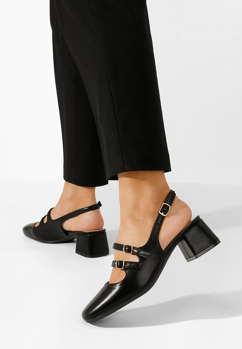 Γόβες slingback Sivida μαύρα