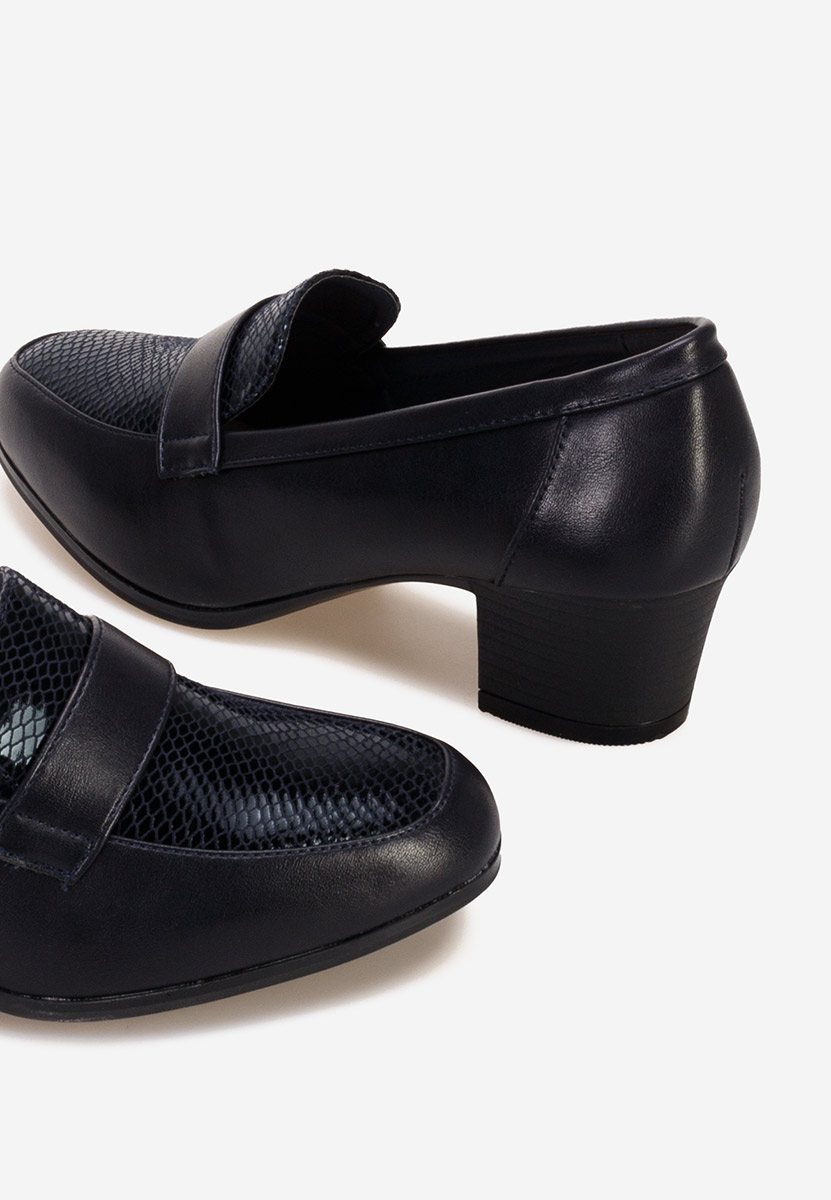 Loafers γυναικεια με τακουνι Elidera Νειβι