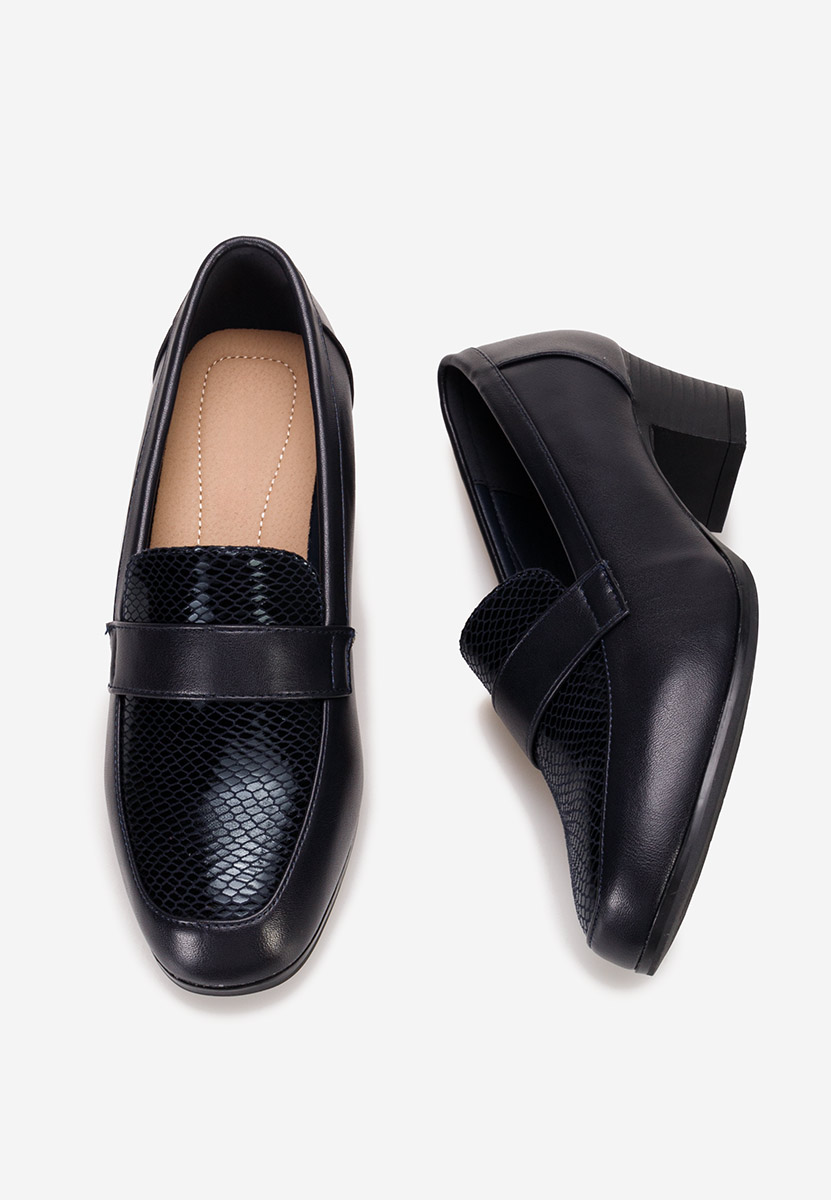 Loafers γυναικεια με τακουνι Elidera Νειβι