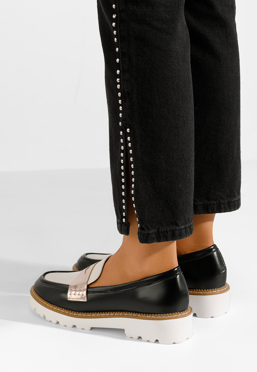 Μοκασίνια  γυναικεια Camila μαύρα