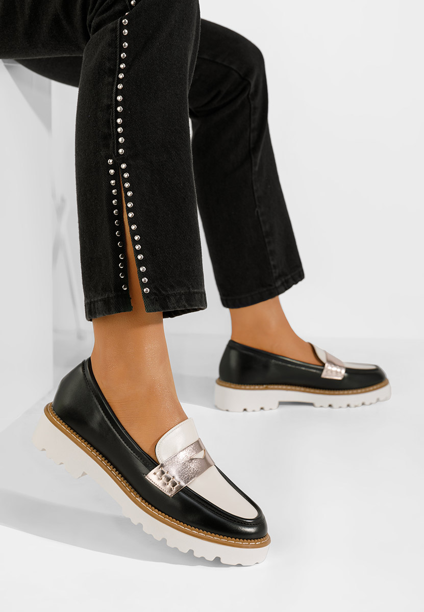 Μοκασίνια  γυναικεια Camila μαύρα