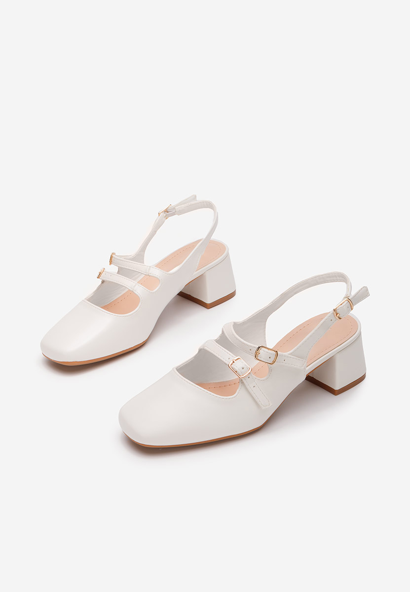 Γόβες slingback Sivida λευκά