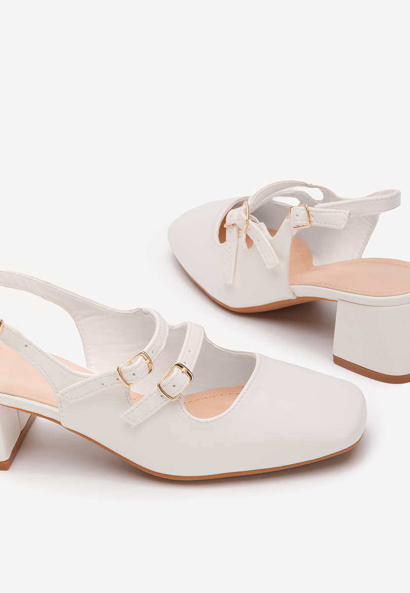 Γόβες slingback Sivida λευκά