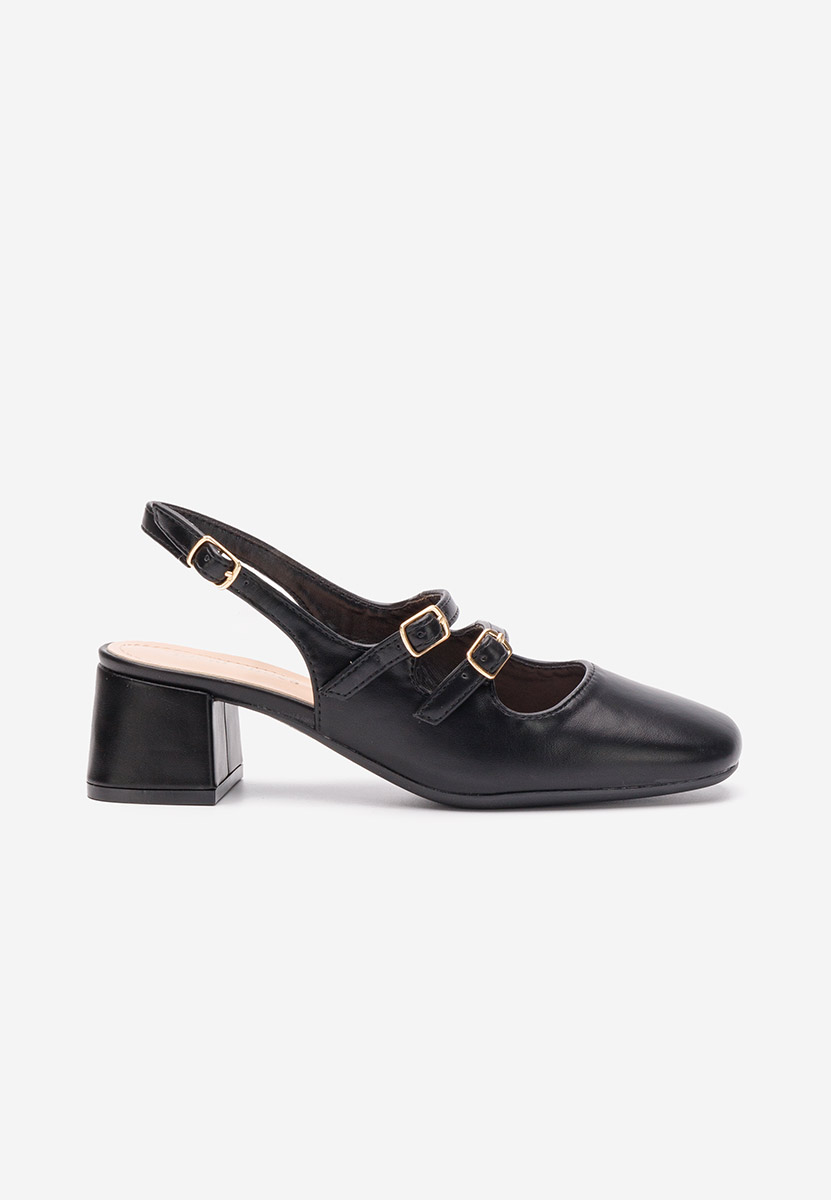 Γόβες slingback Sivida μαύρα