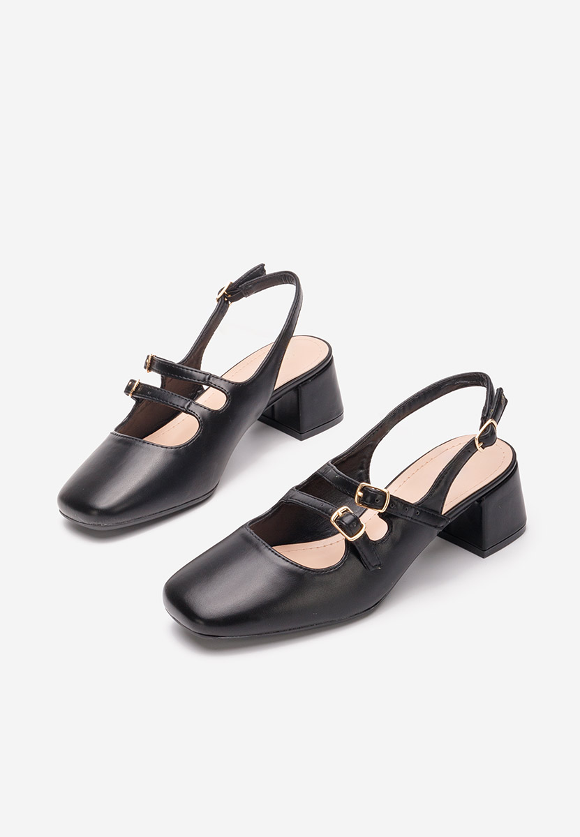 Γόβες slingback Sivida μαύρα