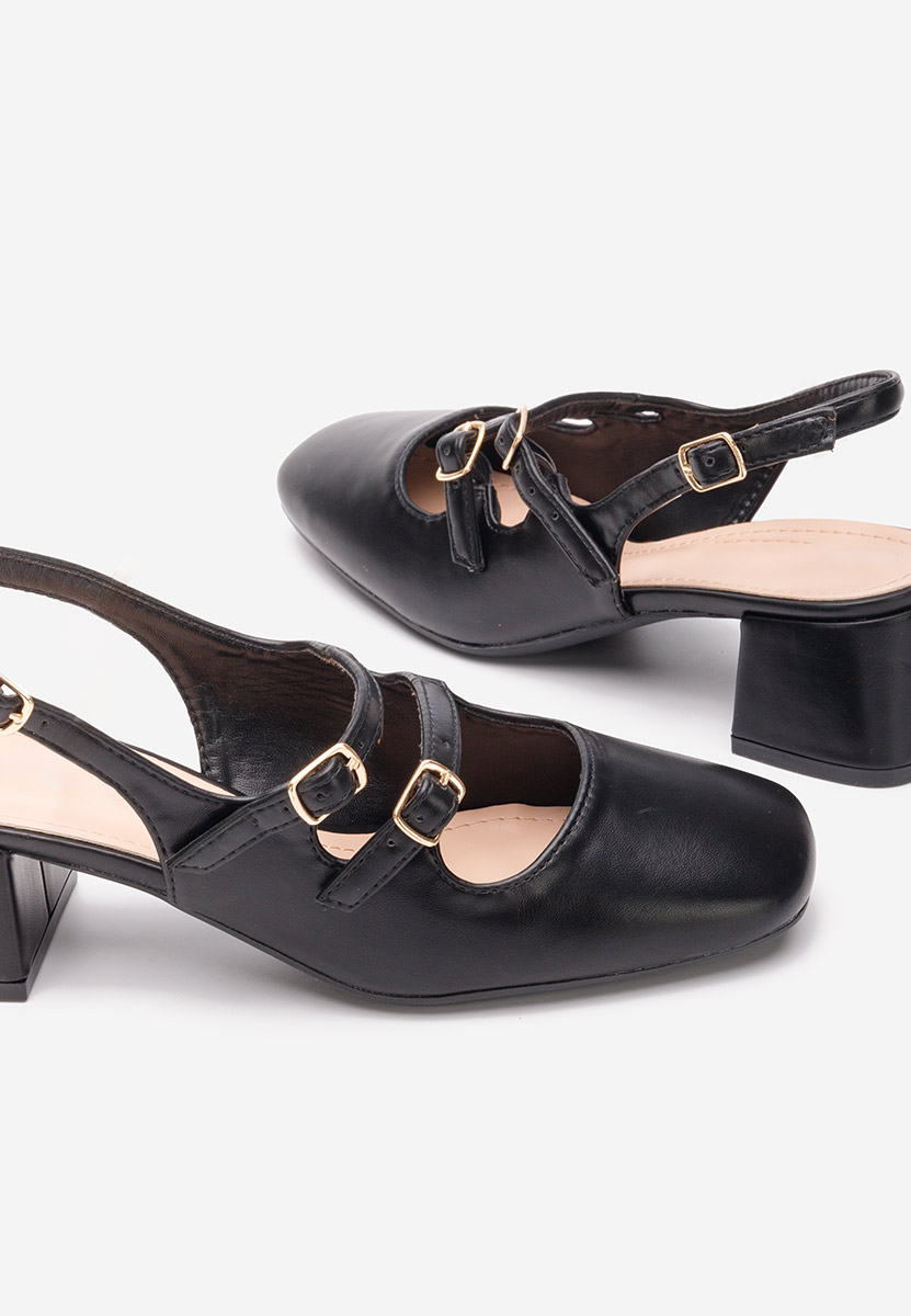 Γόβες slingback Sivida μαύρα
