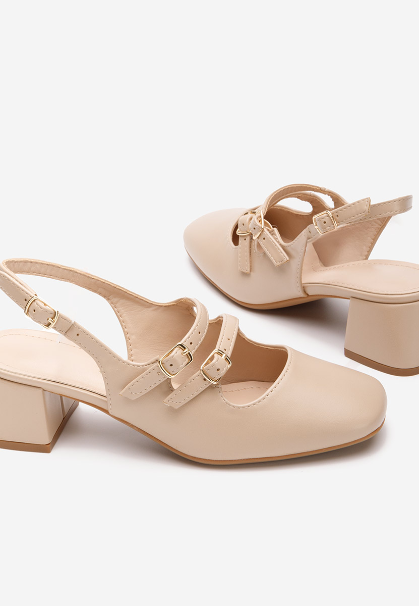 Γόβες slingback Sivida μπεζ