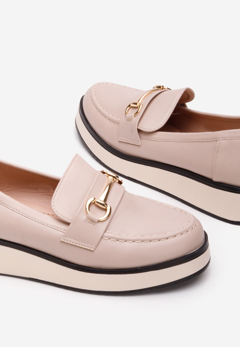 Loafers γυναικεια Dianna μπεζ