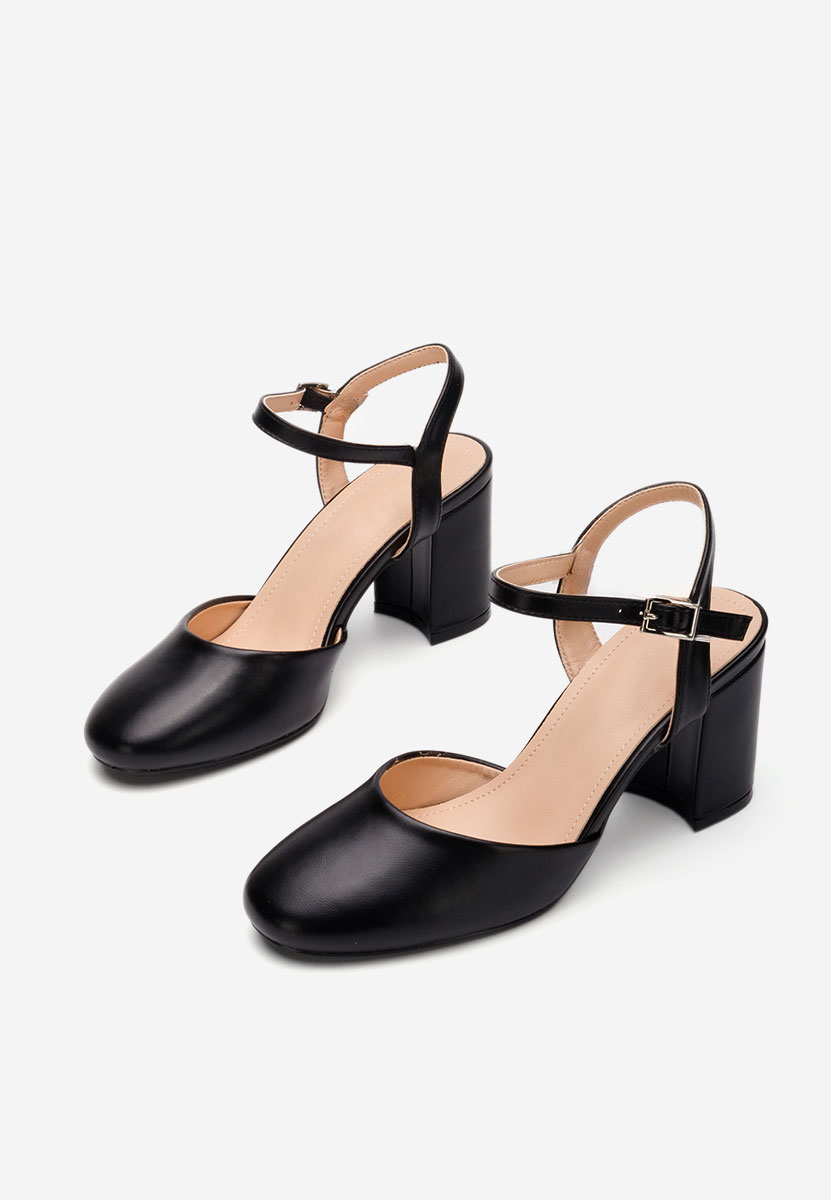 Γόβες slingback Asmita μαύρα