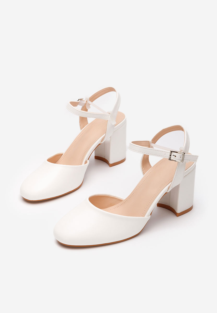 Γόβες slingback Asmita λευκά