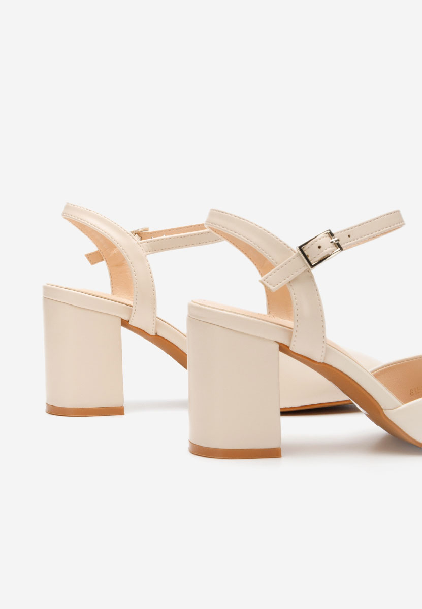 Γόβες slingback Asmita μπεζ