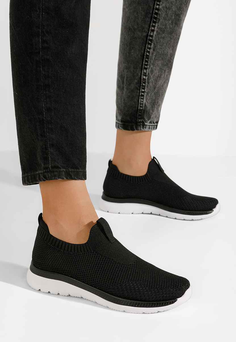 Γυναικεία Πάνινα Slip-On Achara μαύρα