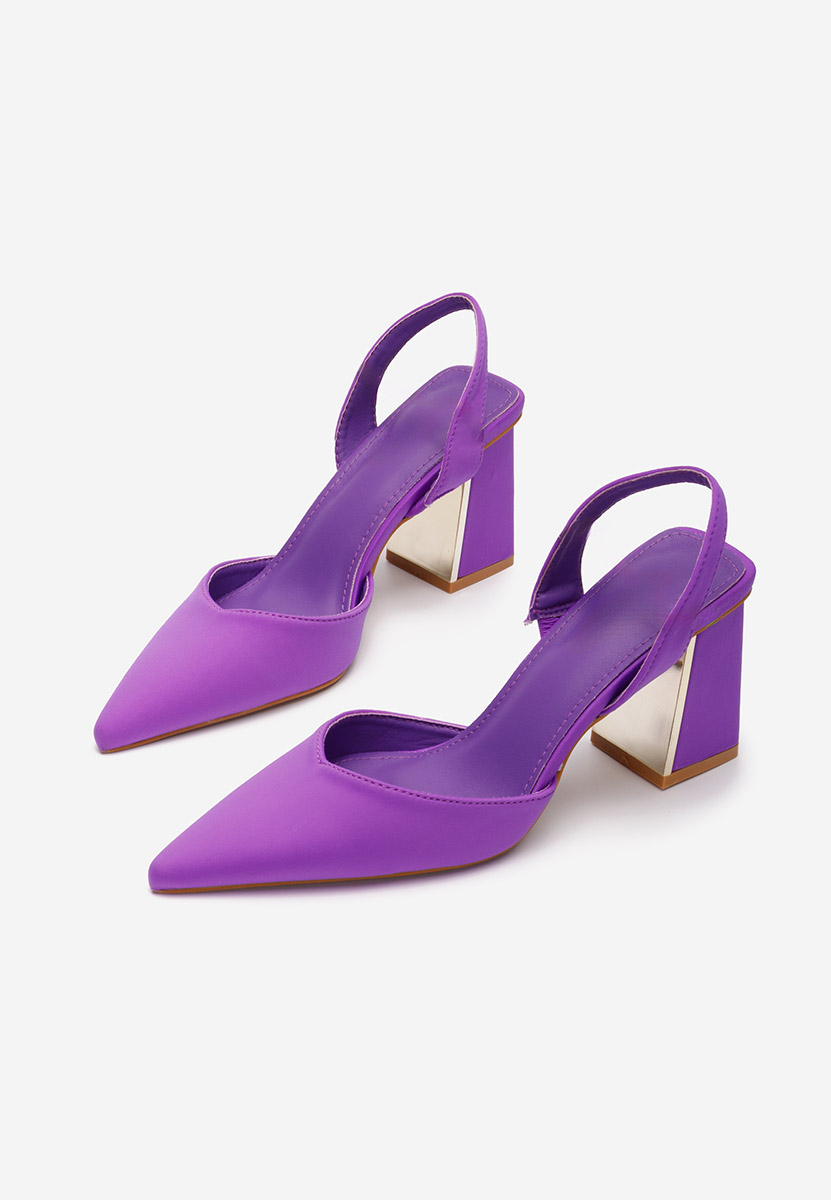 Γόβες slingback Vonieta μωβ