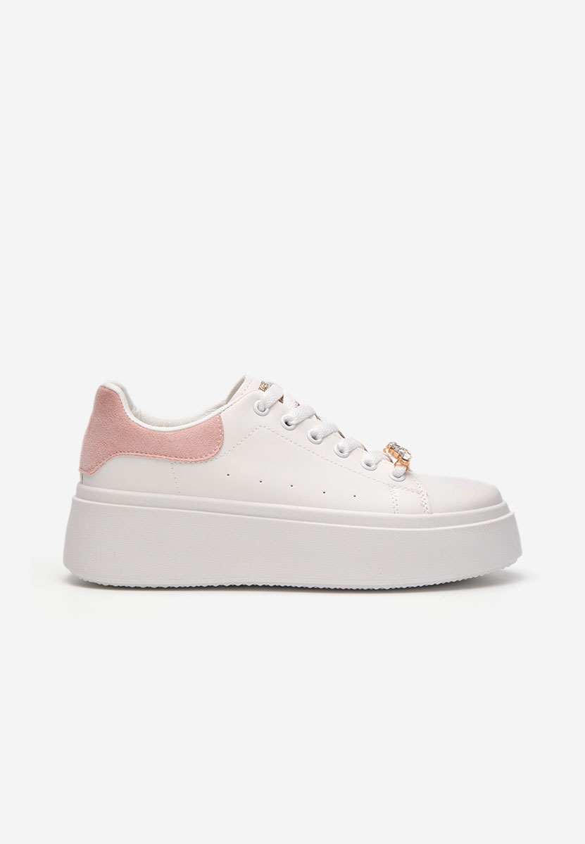 Sneakers με πλατφόρμα Ellianna V6 λευκά