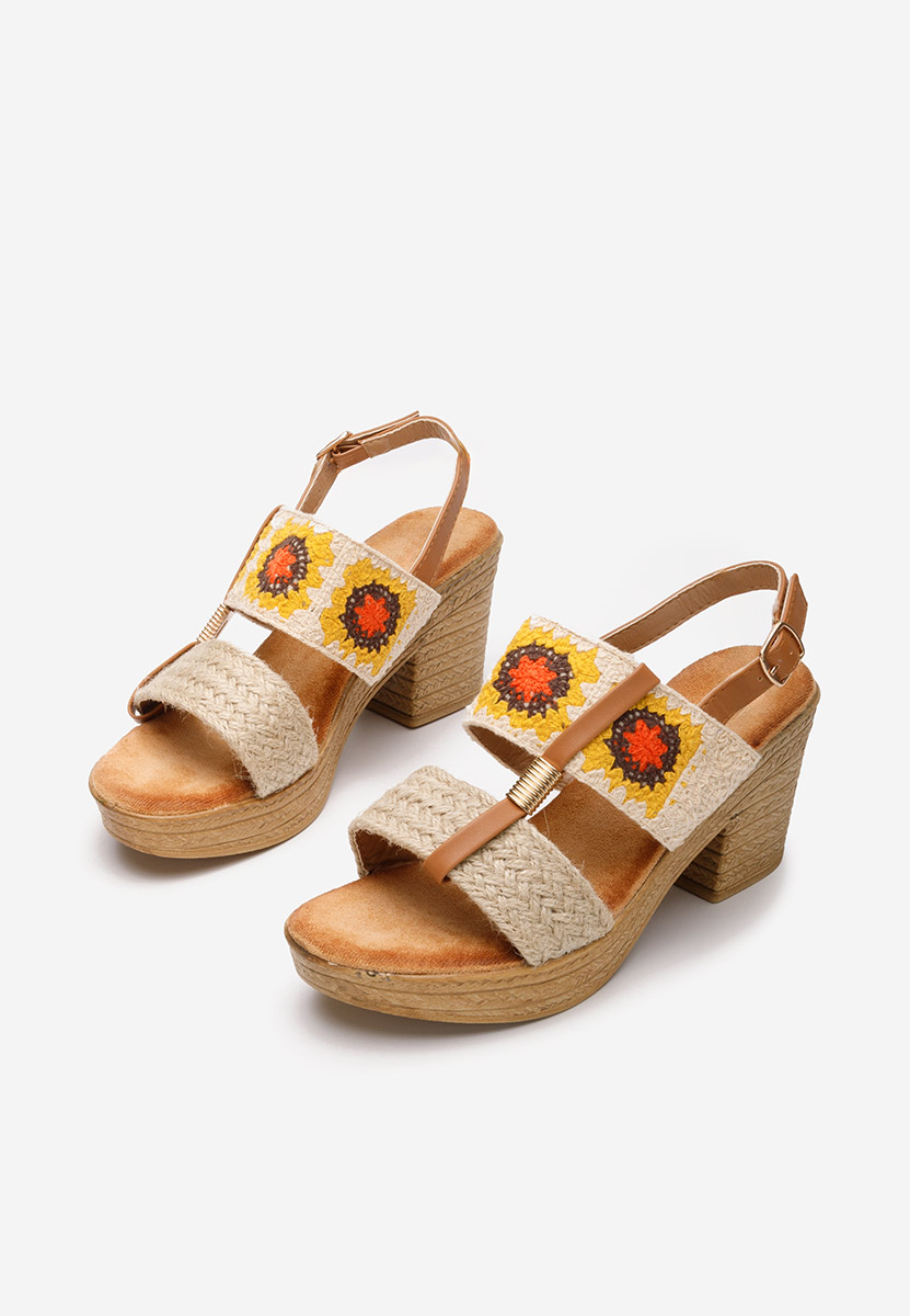 Σανδάλια με πλατφόρμα Zeina V2 μπεζ