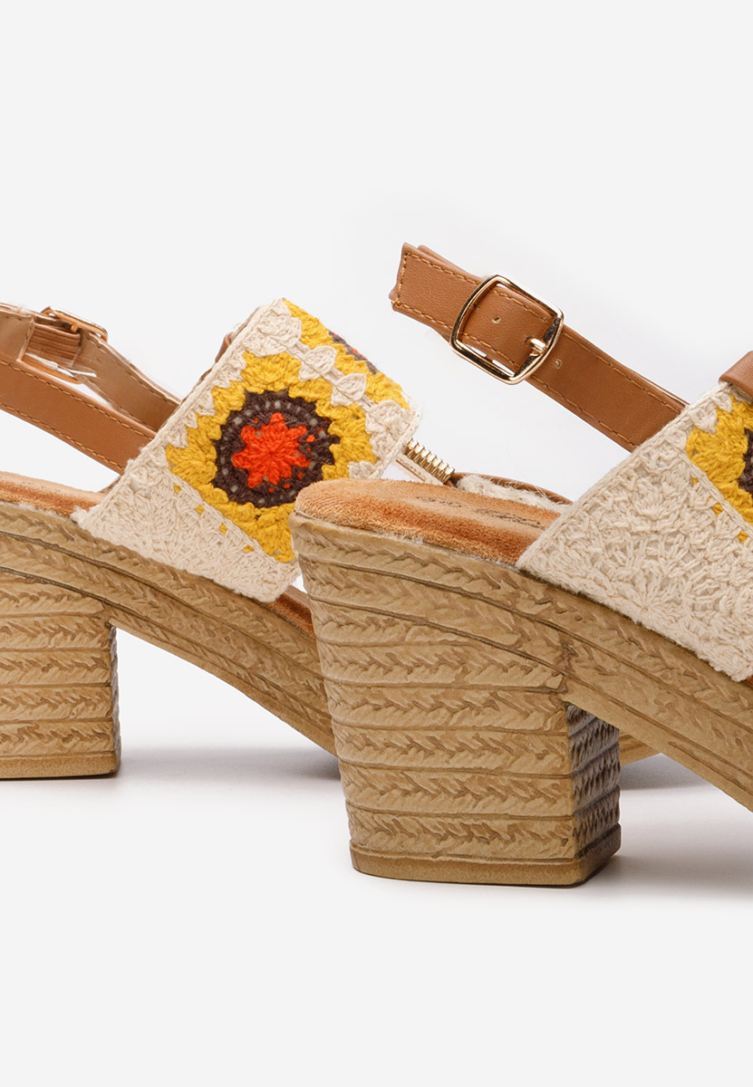 Σανδάλια με πλατφόρμα Zeina V2 μπεζ