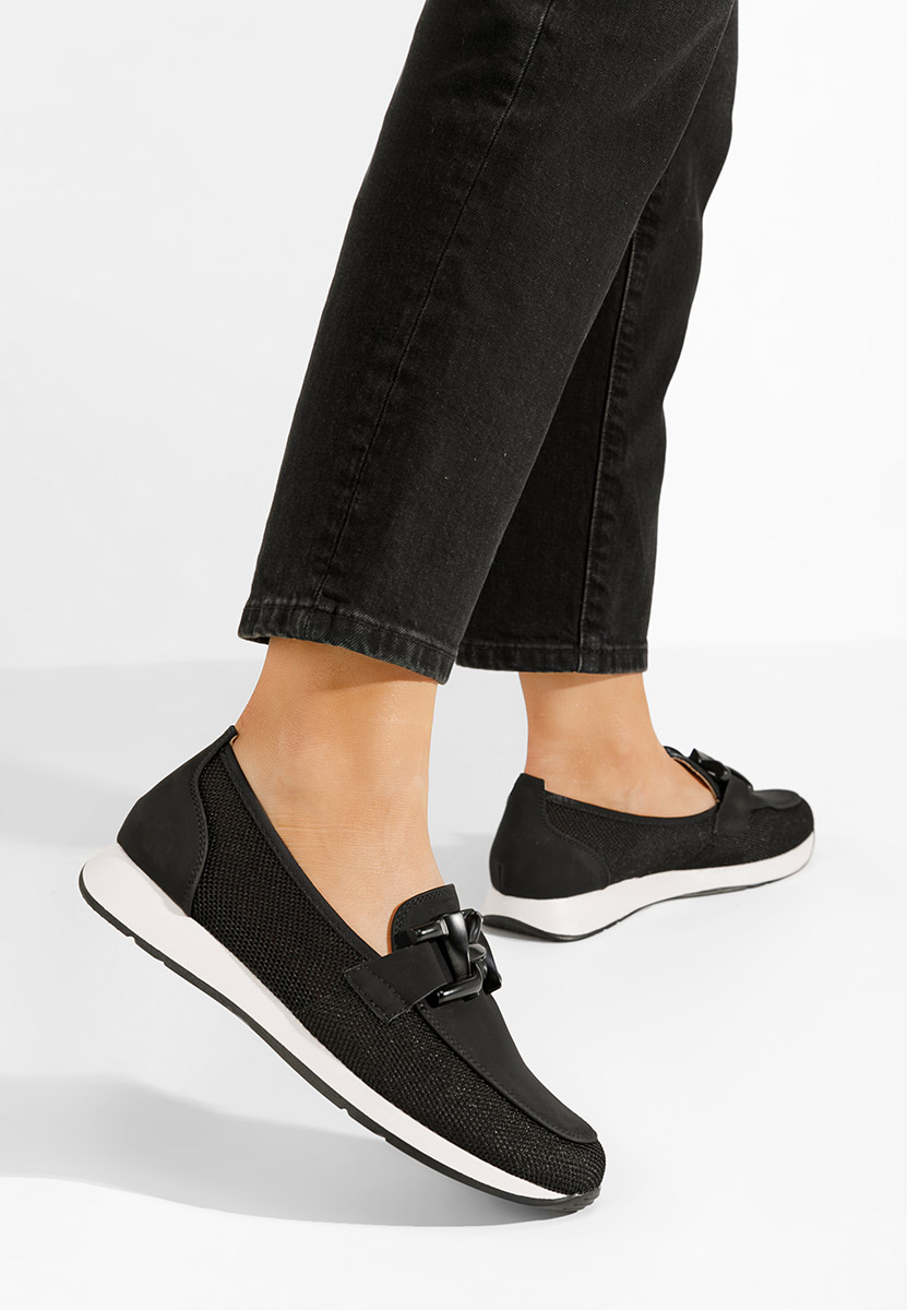 Casual παπουτσια γυναικεια Clericia μαύρα