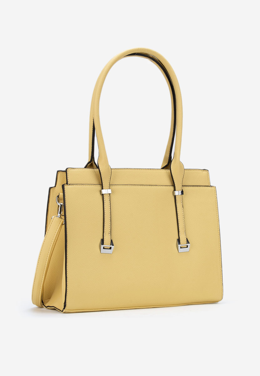 Τσάντα Χεριού Junella Κιτρινες