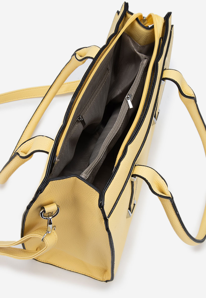 Τσάντα Χεριού Junella Κιτρινες