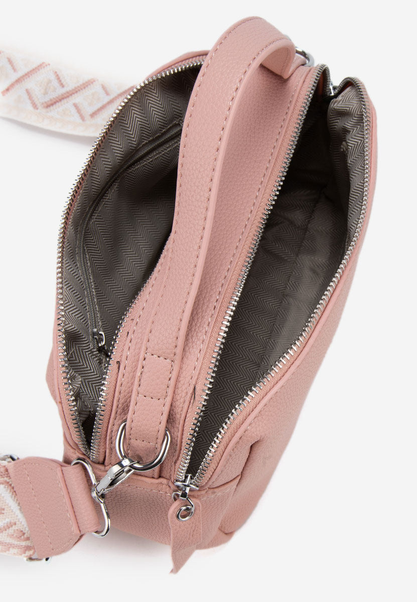 Τσάντα crossbody Ryanna ροζ