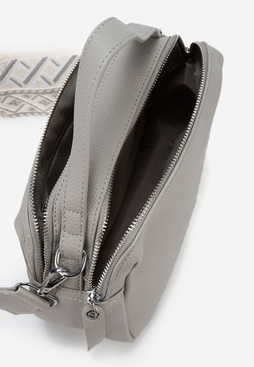 Τσάντα crossbody Ryanna γκρι