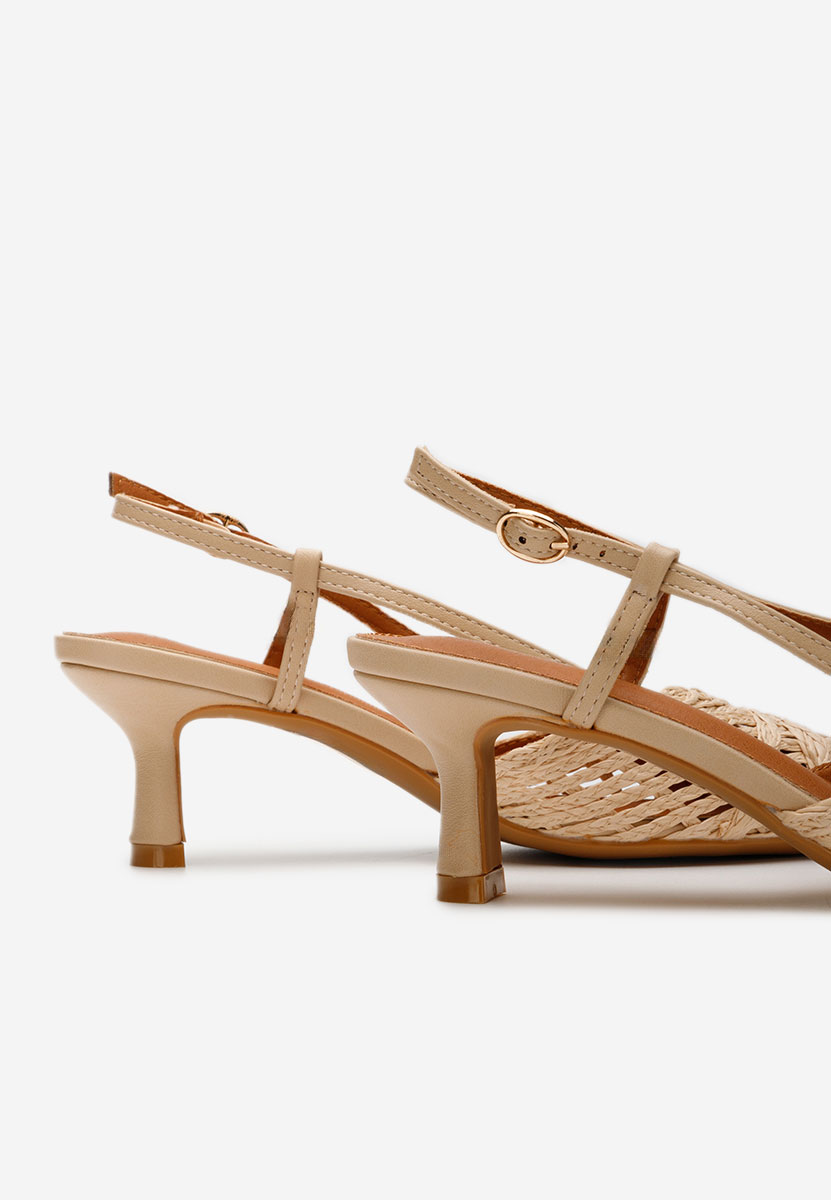Γόβες slingback Veratia μπεζ