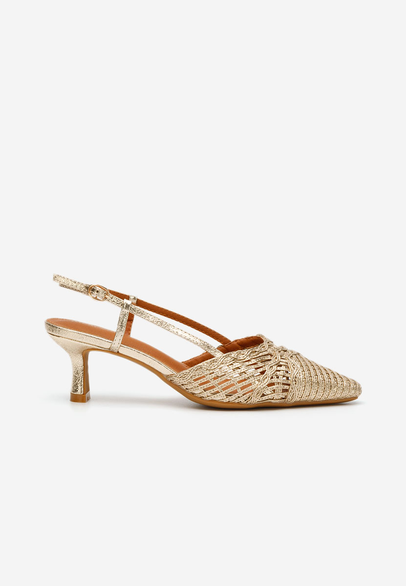 Γόβες slingback Veratia χρυσο