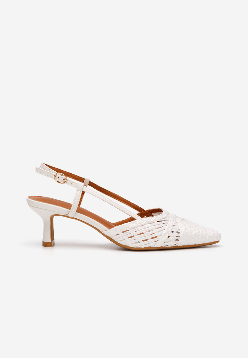 Γόβες slingback Veratia λευκά