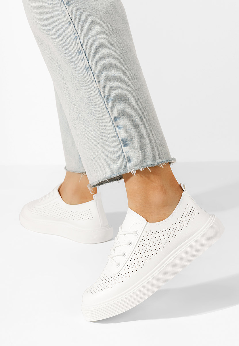 Casual παπουτσια γυναικεια Cynthei λευκά