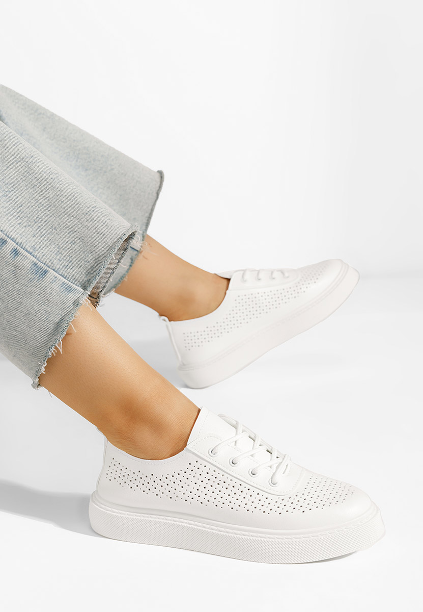 Casual παπουτσια γυναικεια Cynthei λευκά