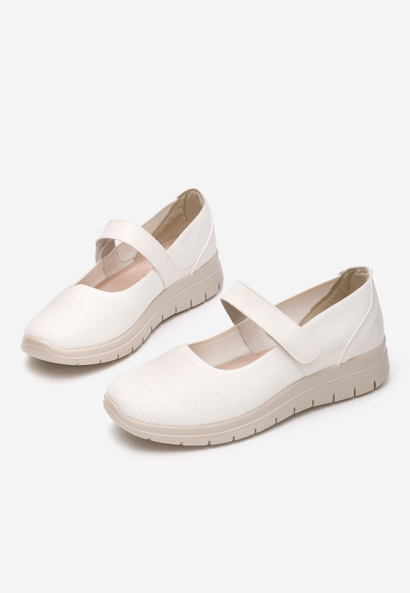 Μπαλαρίνεσ με λουράκι Maila λευκά