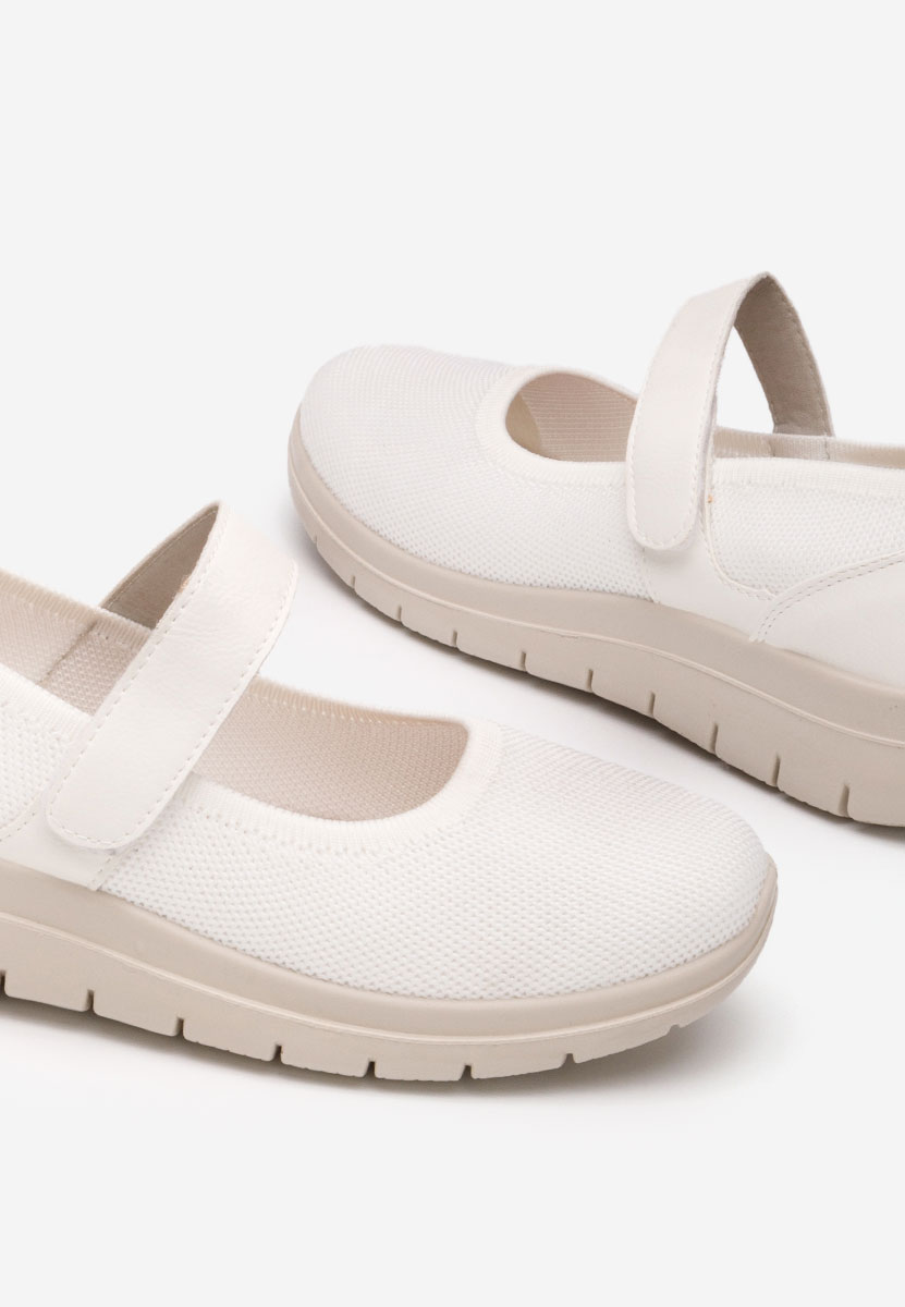 Μπαλαρίνεσ με λουράκι Maila λευκά