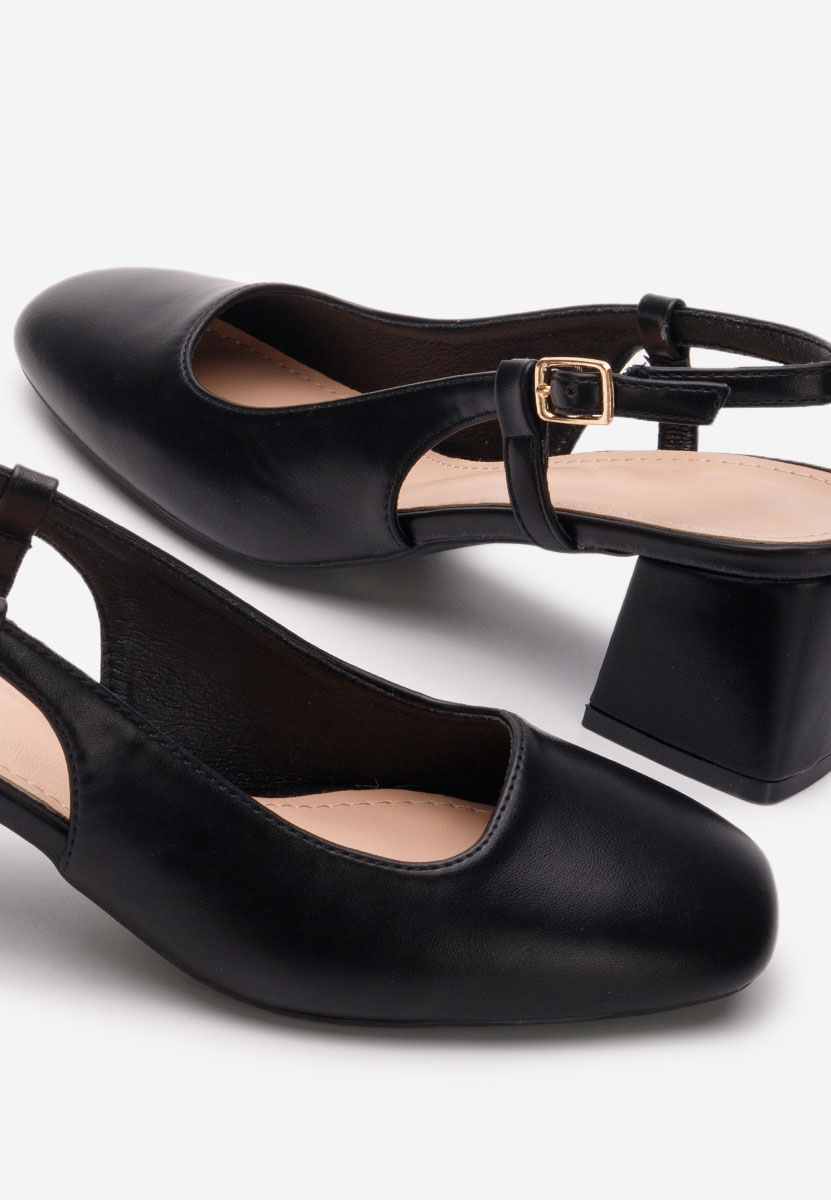 Γόβες slingback Kalania μαύρα