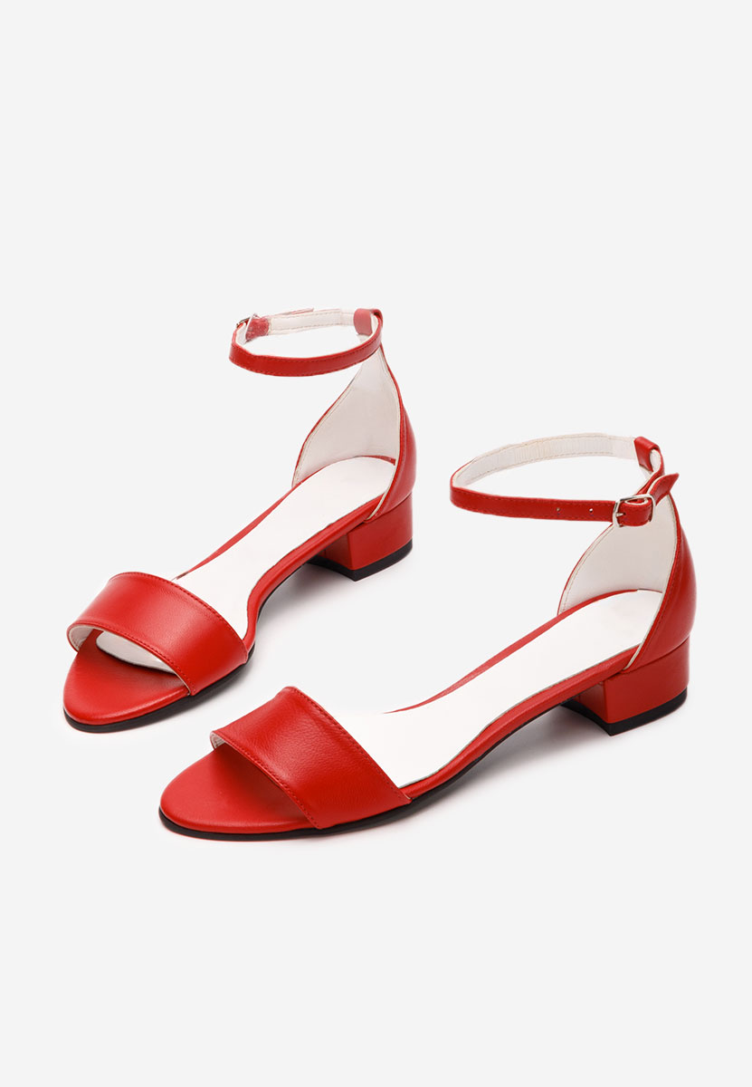 Πέδιλα δερματινα Amais V3 κοκκινα