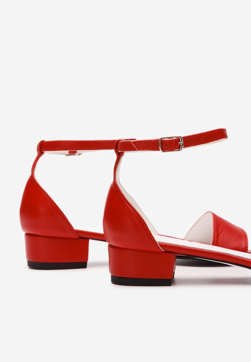 Πέδιλα δερματινα Amais V3 κοκκινα