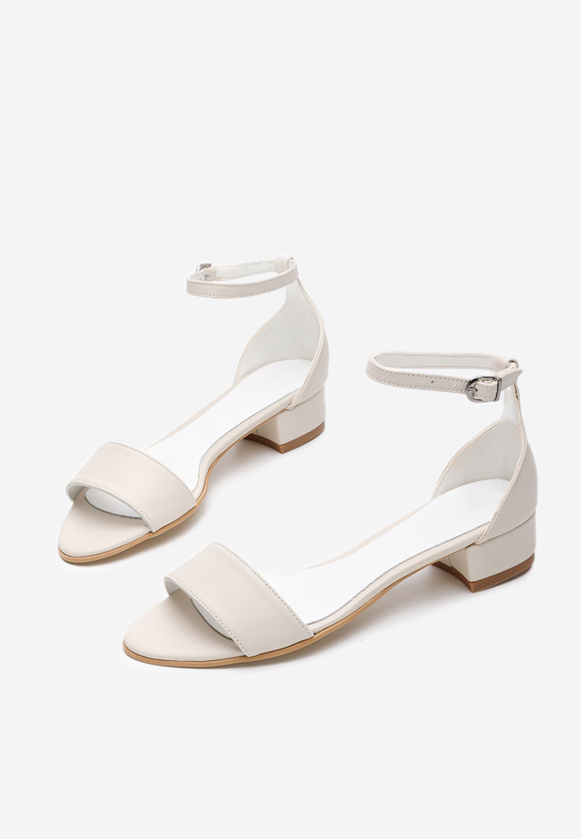 Πεδιλα με χαμηλο τακουνι Amais V3 μπεζ