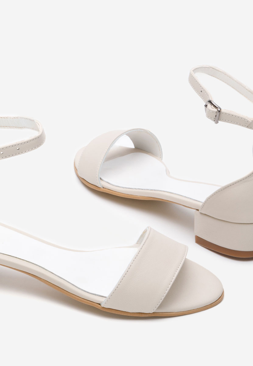 Πεδιλα με χαμηλο τακουνι Amais V3 μπεζ