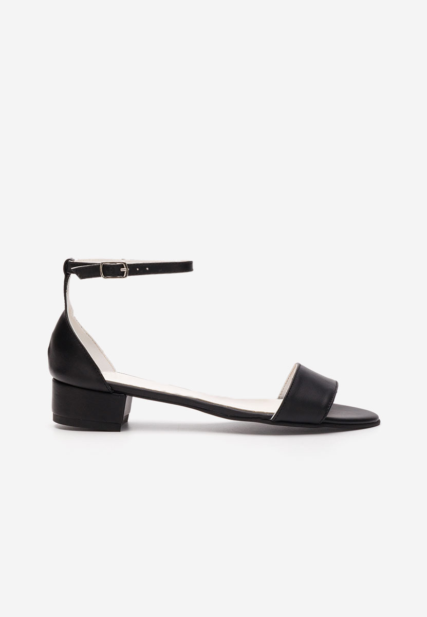 Πεδιλα με χαμηλο τακουνι Amais V3 μαύρα