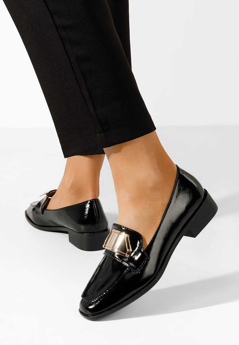 Loafers γυναικεια Khalia μαύρα