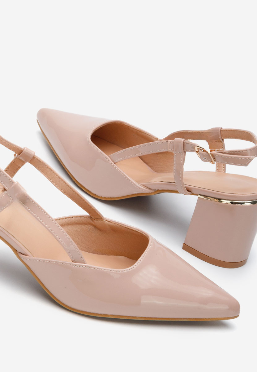 Γόβες slingback Marla μπεζ