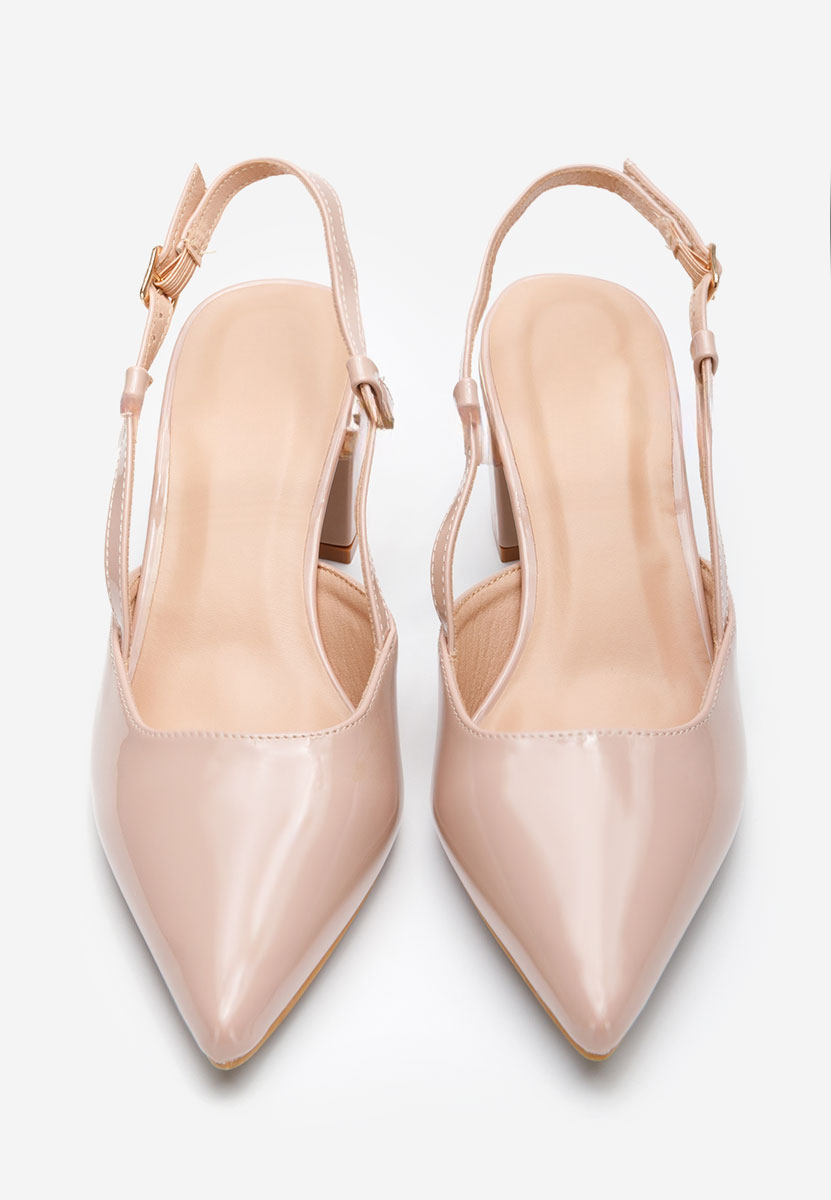 Γόβες slingback Marla μπεζ