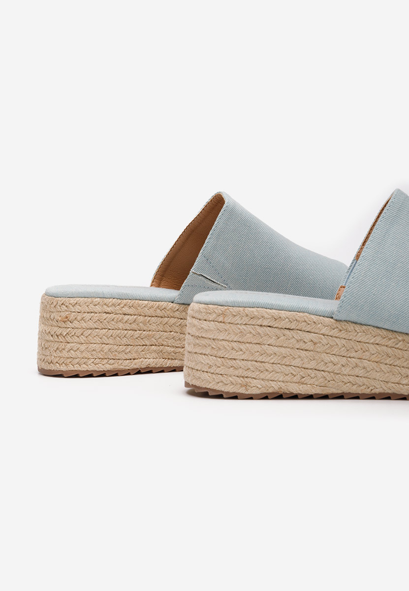 Παντόφλες με πλατφόρμα Sitema Γαλάζιο