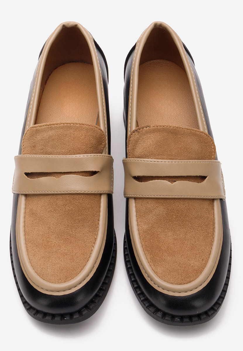 Loafers γυναικεια με τακουνι Bruna μαύρα