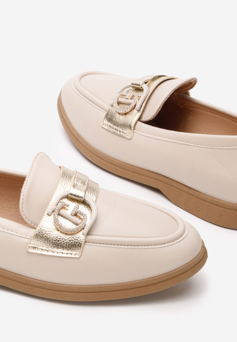 Loafers γυναικεια Garina μπεζ